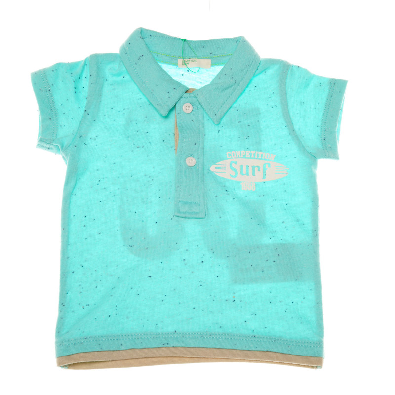 Тениска за бебе за момче зелена  131221