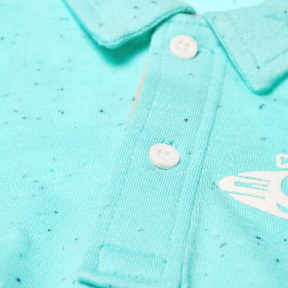 Тениска за бебе за момче зелена Benetton 131223 3