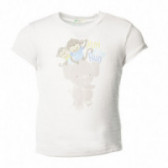 Тениска за бебе бяла Benetton 131284 