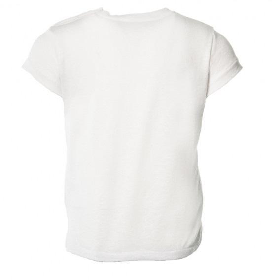 Тениска за бебе бяла Benetton 131285 2