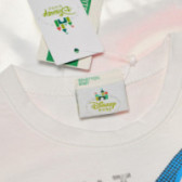 Блуза с дълъг ръкав за бебе за момче бяла Benetton 131326 6