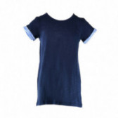 Памучна тениска за момче синя Benetton 131351 