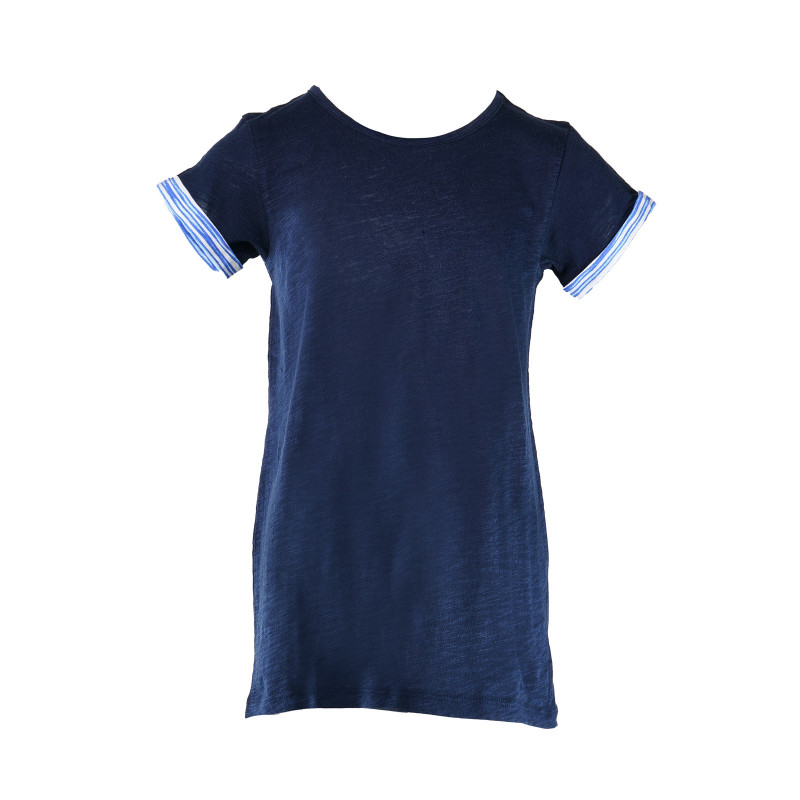 Памучна тениска за момче синя  131351