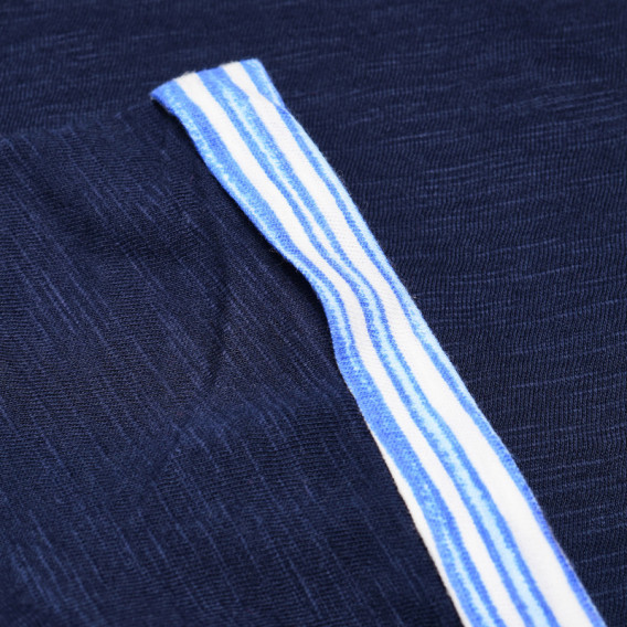 Памучна тениска за момче синя Benetton 131353 3