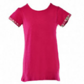 Памучна тениска розова Benetton 131361 