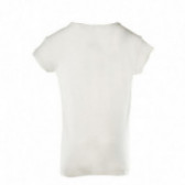 Памучна тениска за момиче бяла Benetton 131408 2
