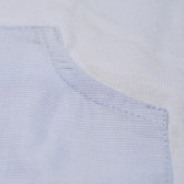 Памучна тениска за бебе за момче синя Benetton 131484 3