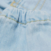 Памучни дънки за бебе сини Benetton 131497 3
