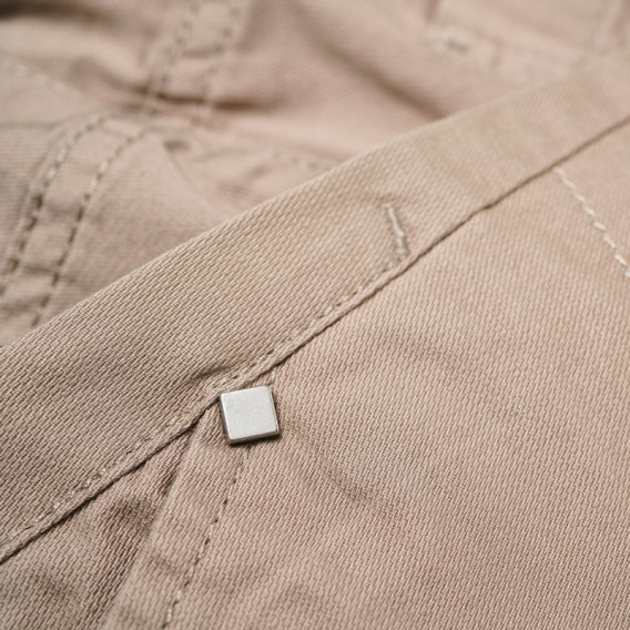 Памучни панталони за момче кафяви Benetton 131510 3