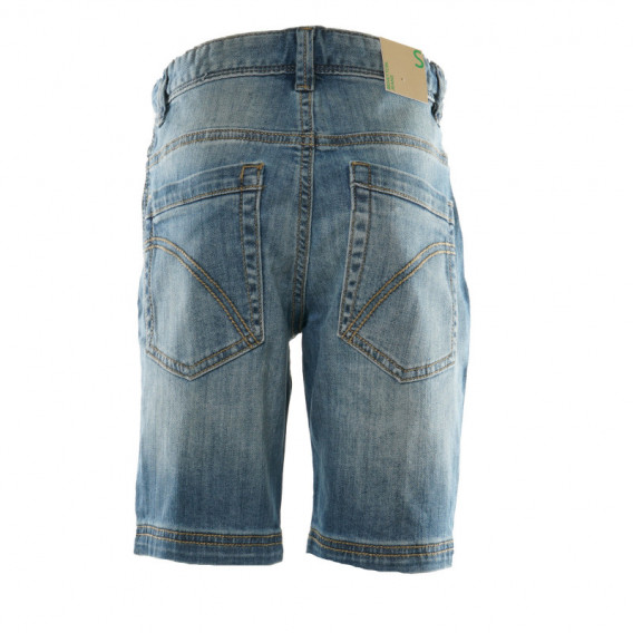 Къс дънков панталон за момче син Benetton 131540 2