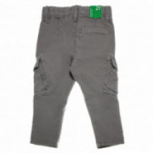 Памучни панталони за момче сиви Benetton 131593 2