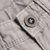 Памучни панталони за момче сиви Benetton 131594 3