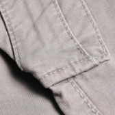 Памучни панталони за момче сиви Benetton 131595 4