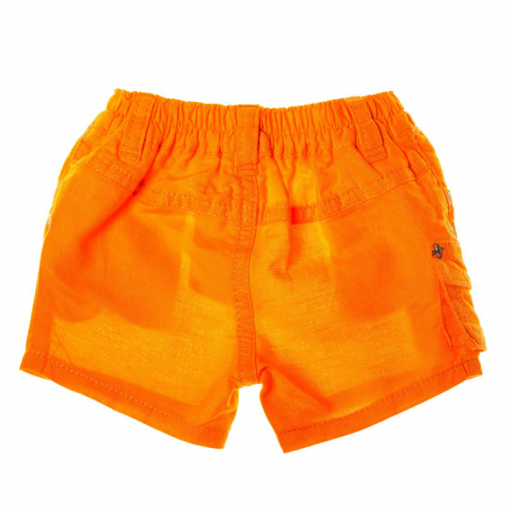 Къси панталони за бебе оранжеви Benetton 131622 2