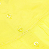 Памучен комплект за бебе за момиче жълт Benetton 131790 7