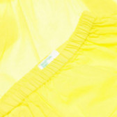 Памучен комплект за бебе за момиче жълт Benetton 131791 8