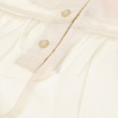 Памучна рокля с гащички за бебе момиче, бяла Benetton 131802 7