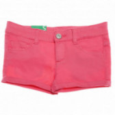 Къси панталони за момиче, розови Benetton 131851 