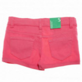 Къси панталони за момиче, розови Benetton 131852 2