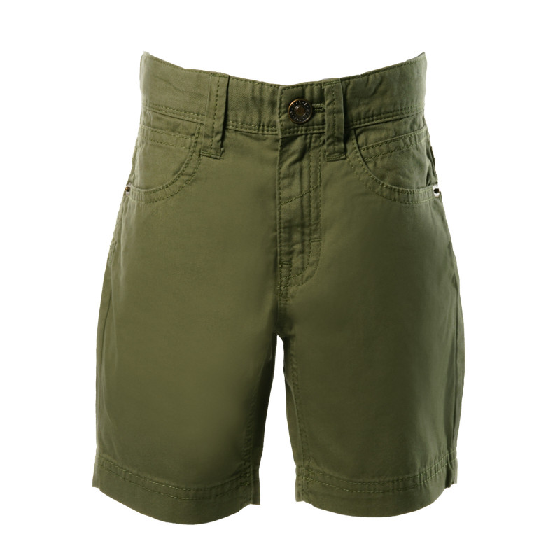 Памучни къси панталони за момче зелени  131869