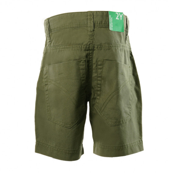 Памучни къси панталони за момче зелени Benetton 131870 2