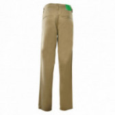 Памучни панталони за момче кафяви Benetton 131893 2