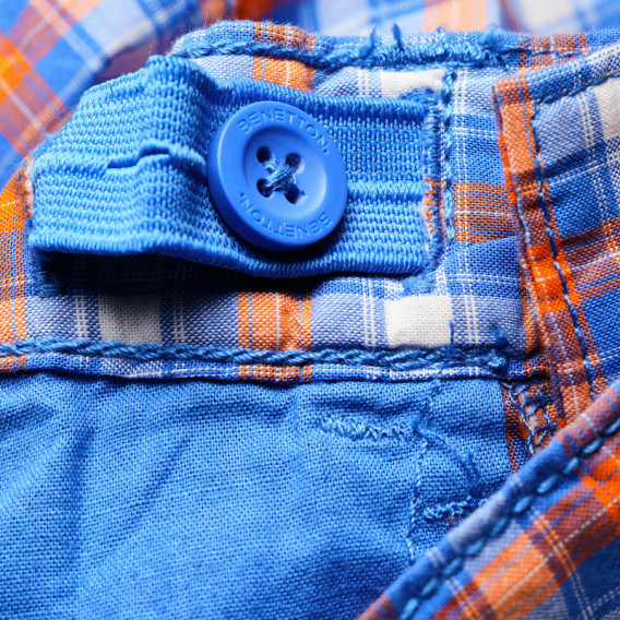 Памучни къси панталони за момче сини Benetton 131927 8