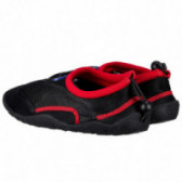 Аква обувки за момче, черни с червени орнаменти Beach Spirit 132035 2
