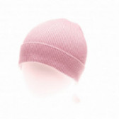 Памучна шапка за момиче розова Benetton 132351 