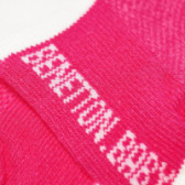 Чорапи за бебе за момиче розов Benetton 132372 3