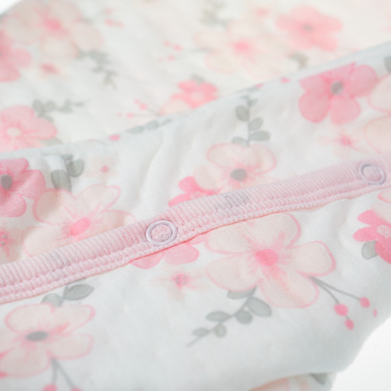 Комплект за бебе момиче от 5 части с принт на розови цветя BONJOUR BEBE 13324 5