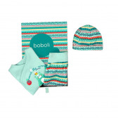 Комплект за бебе от 3 части - унисекс, зелен Boboli 134 