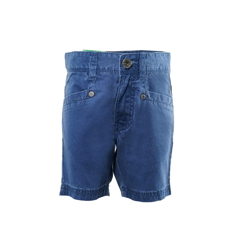 Памучни къси панталони за момче сини  136667