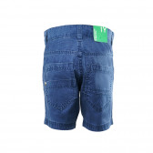 Памучни къси панталони за момче сини Benetton 136668 2