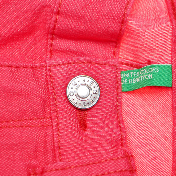 Къси панталони за момиче розови Benetton 136696 4