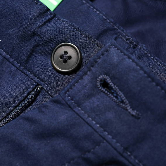 Памучни панталони за момче сини Benetton 136704 3