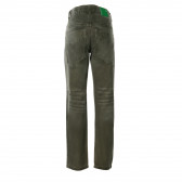 Памучни дънки зелени за момче Benetton 136709 2