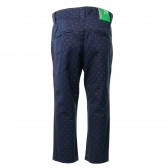Памучни панталони за момче сини Benetton 136718 2