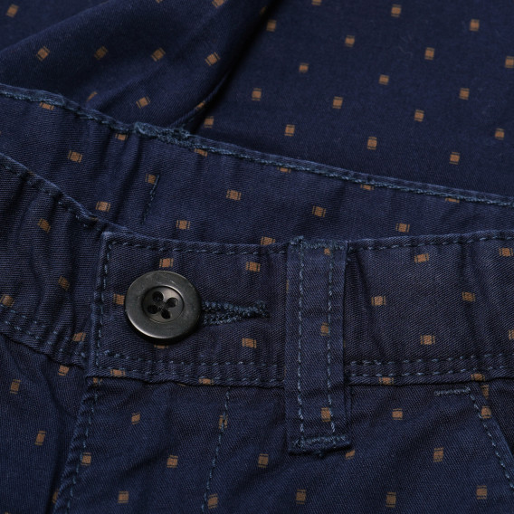 Памучни панталони за момче сини Benetton 136719 3