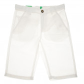 Къси панталони за момче бели Benetton 136720 