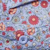 Къси панталони за момиче лилави с флорален принт Benetton 136761 3