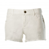 Къси панталони за момиче бели Benetton 136826 