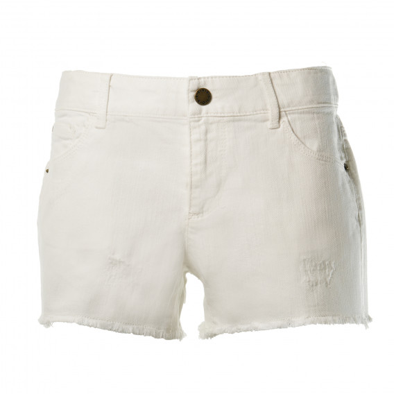Къси панталони за момиче бели Benetton 136826 