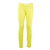 Панталони за момиче жълти Benetton 136839 