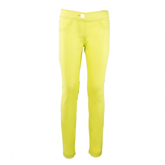 Панталони за момиче жълти Benetton 136839 