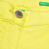Панталони за момиче жълти Benetton 136841 3