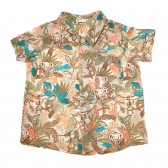 Памучна риза за бебе с флорален принт Benetton 136862 