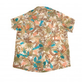 Памучна риза за бебе с флорален принт Benetton 136863 2