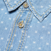 Памучна риза с къс ръкав за момче синя Benetton 136893 3