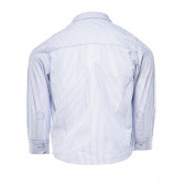 Памучна риза с дълъг ръкав за момче синя Benetton 136901 2